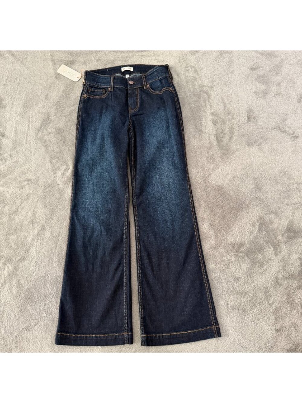 NWT Shyanne Dark Wash Mid Rise Trouser Bootcut Jeans 27 x 32 Rodeo Flare